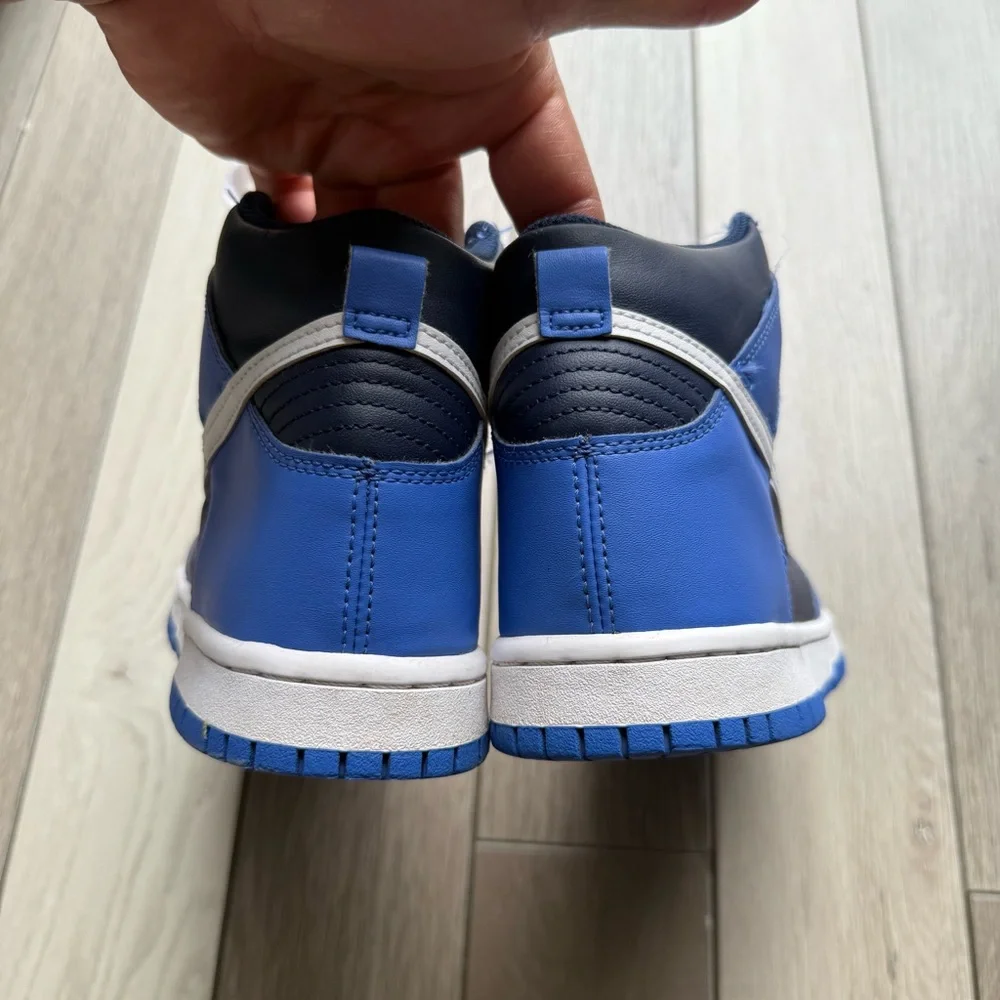 Nike Kids Navy and White High-Top Sneakers